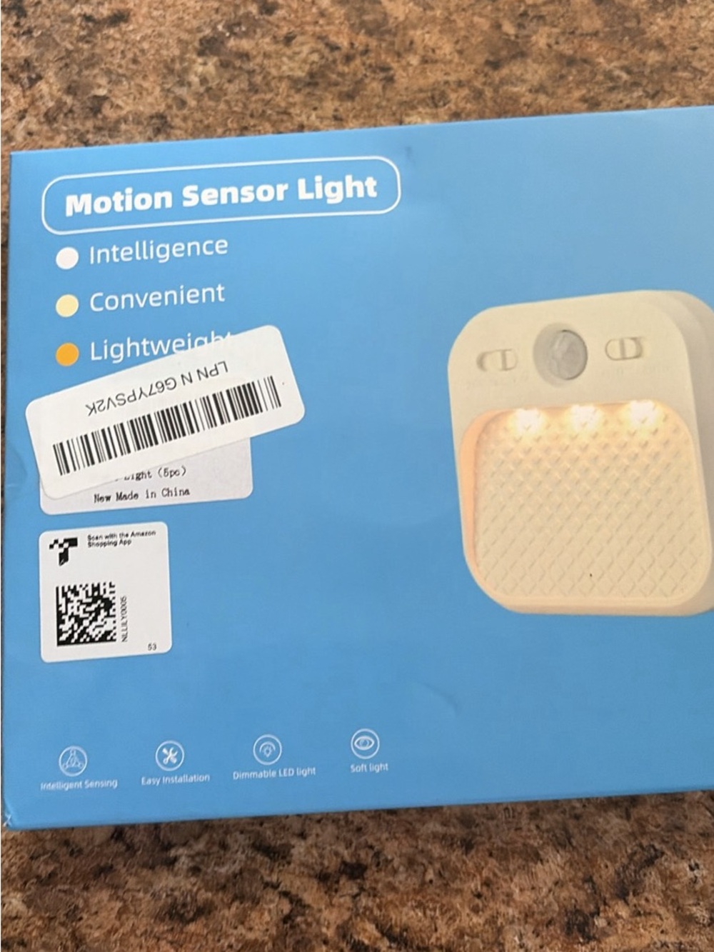 Motion Sensor Night Light - White Wireless LED